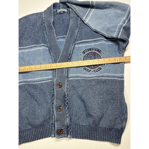 Vintage Blue Willi’s International Golf Club Button Cardigan Sweater XL - Picture 6 of 7